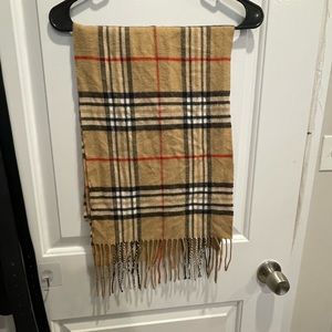 Tan Plaid Scarf